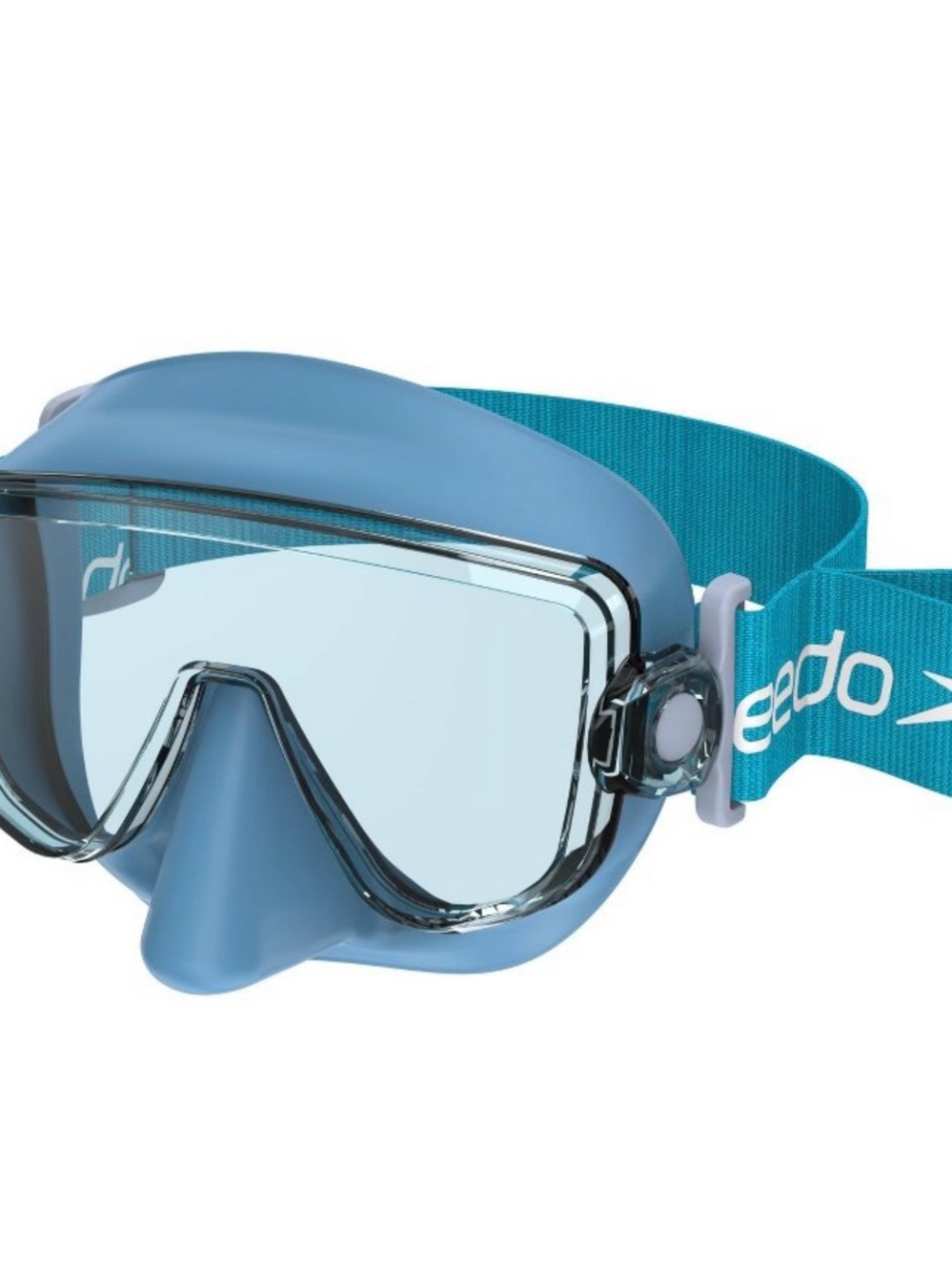 Speedo Adult Dive Travel Mask- Blue Anti-Fog Lens Ages 14+